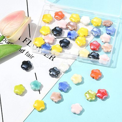 40Pcs Handmade Porcelain Beads PORC-FS0001-37-1