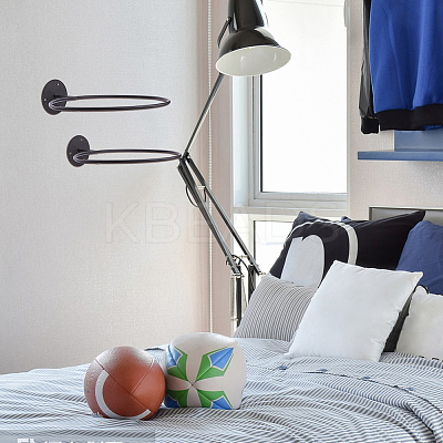 Wall Mounted Iron Basketball Rack AJEW-WH00670-158-1