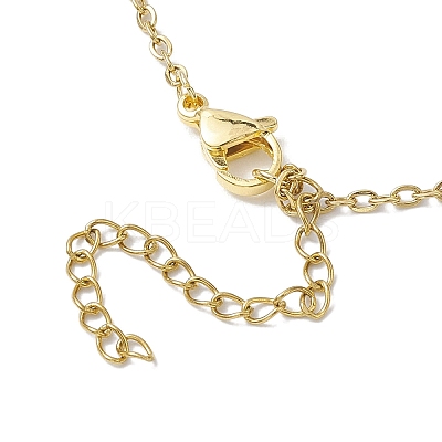 Crystal Stone Cage Pendant Necklaces NJEW-JN04759-01-1