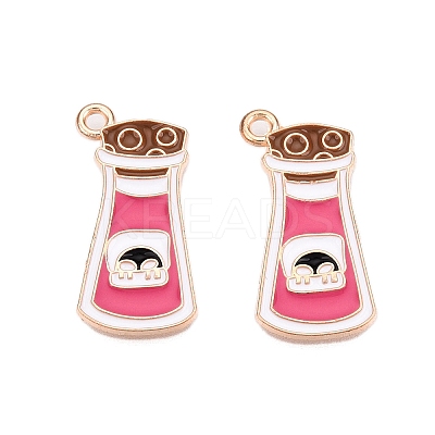 Halloween Theme Alloy Enamel Pendants ENAM-T020-07I-1
