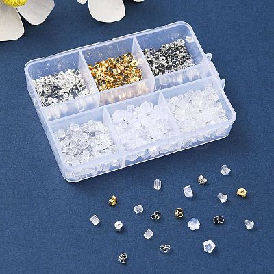 425Pcs 6 Style Iron & 304 Stainless Steel Ear Nuts FIND-FS0001-88-1