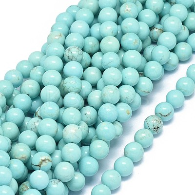 Natural Magnesite Beads Strands G-F604-04-8mm-1
