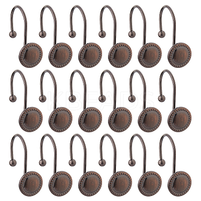 Iron Shower Curtain Hook AJEW-WH0248-867-1