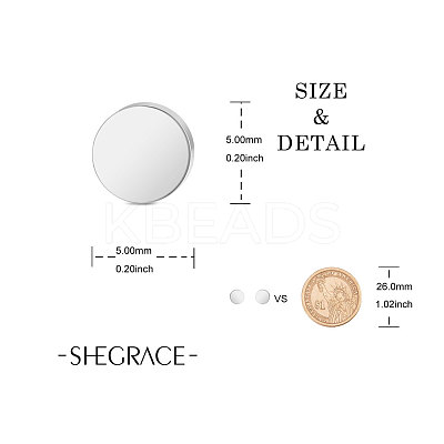 Stainless Steel Stud Earrings JE686A-1