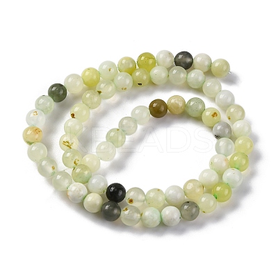 Natural New Jade Beads Strands X-G-F591-16-6MM-1