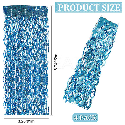 Plastic Foil Fringe Curtains DIY-WH20011-33D-1