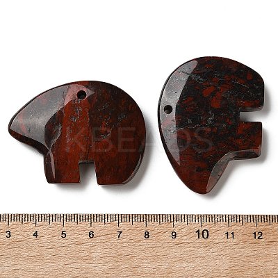 Natural Brecciated Jasper Big Pendants G-T144-08J-1