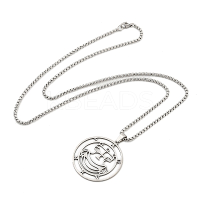 Non-Tarnish 201 Stainless Steel Pendant Necklaces LS-NJEW-H030-01P-1