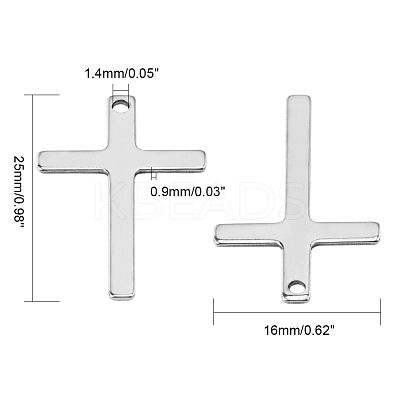 201 Stainless Steel Pendants STAS-YW0001-29P-1