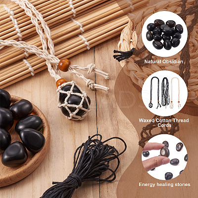 DIY Stone Beads Braided Bracelet Making Kit DIY-CF0001-11-1
