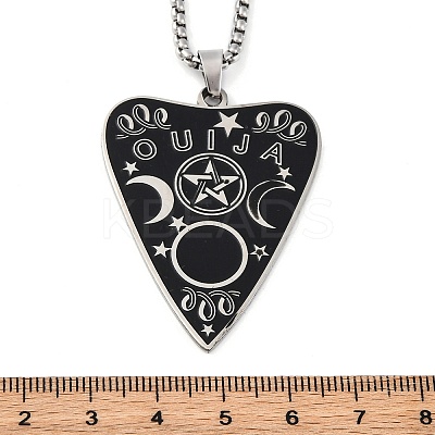 201 Stainless Steel Pendant Necklaces LS-NJEW-C066-10P-1