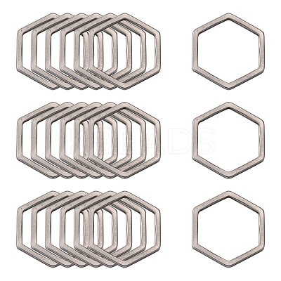 Non-Tarnish 304 Stainless Steel Linking Ring X-STAS-S079-26A-1