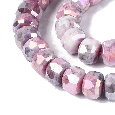 Anti-Tarnish Electroplate Glass Beads Strands GLAA-T025-10mm-11K-1