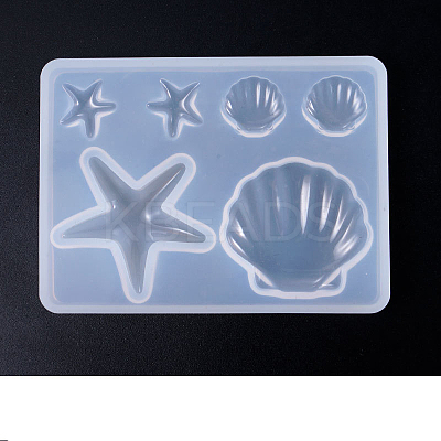 DIY Shell and Starfish Silicone Molds SIMO-PW0001-042-1