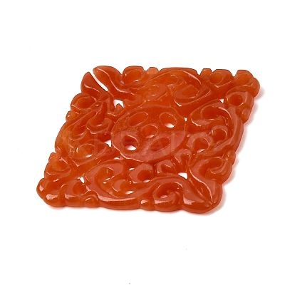 Natural Myanmar Jade Dyed Connector Charms G-Z162-18A-1