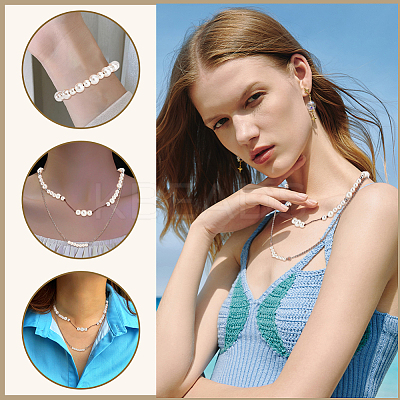 DIY Imitation Pearl Bracelet Necklace Making Kit DIY-PH0009-65-1