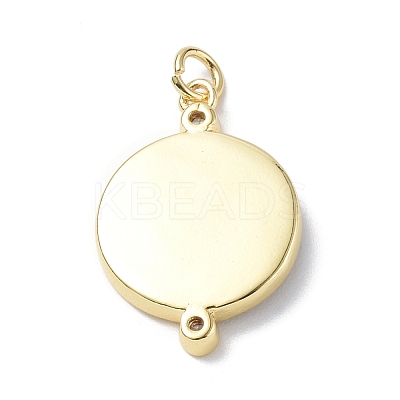 Eco-Friendly Brass Micro Pave Cubic Zirconia Pendants KK-F845-23G-02-1