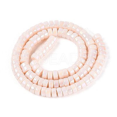 AB Color Plated Opaque Glass Beads Strands LS-GLAA-T026-3x6mm-P11-1