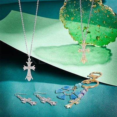 20Pcs 2 Colors Alloy Crystal Rhinestone Pendants FIND-AR0003-91-1