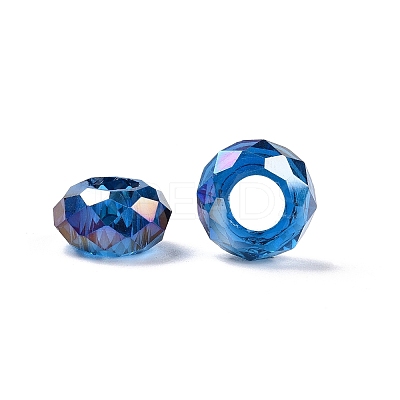 Transparent Glass European Beads GPDL-N005-D14mm-A12-1