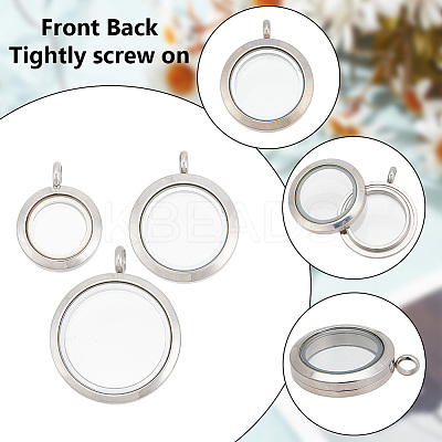 DIY Blank Floating Charm Necklace Making Kit DIY-DR0001-18-1