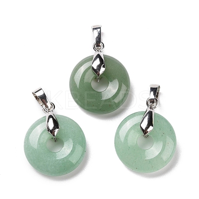 Natural Green Aventurine Pendants G-E059-01P-04-1