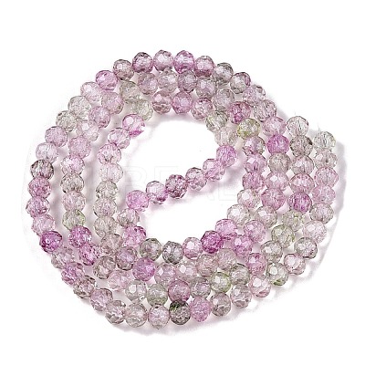 Transparent Glass Beads Strands X-GLAA-T023-4mm-A16-1