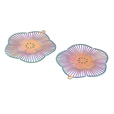 201 Stainless Steel Pendants STAS-I329-01RC-1