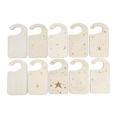 10Pcs Wood Baby Closet Size Dividers AJEW-XCP0002-70-1