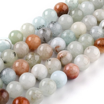 Natural White Jade Beads G-G766-C-26-1