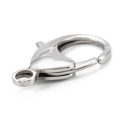 Non-Tarnish 304 Stainless Steel Lobster Claw Clasps STAS-C024-04P-1