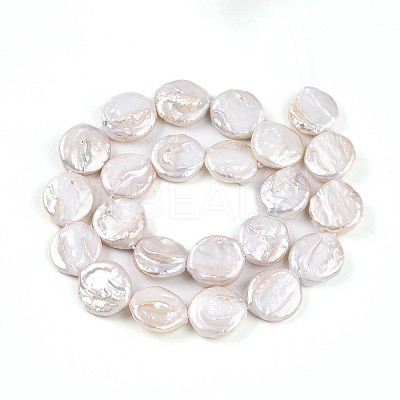 Natural Nucleate Keshi Pearl Beads Strands PEAR-S018-03I-1
