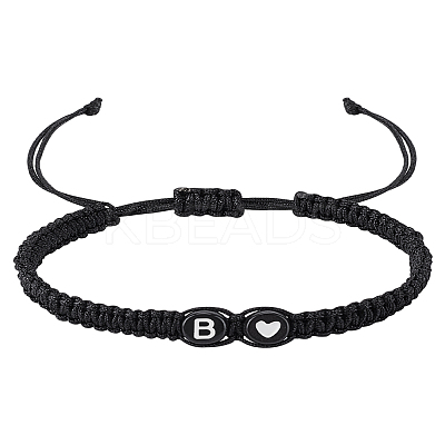 1Pc Adjustable Nylon Cord Braided Bracelets for Women Men BJEW-LP0001-31A-B-1