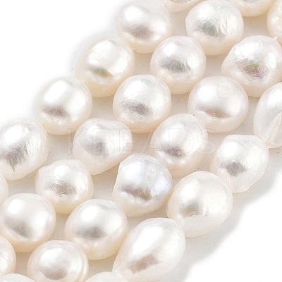 Natural Cultured Freshwater Pearl Beads Strands PEAR-P062-31B-1