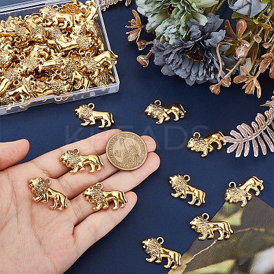 60Pcs Tibetan Style Zinc Alloy Pendants FIND-GA0008-12A-1