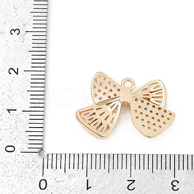 Brass Micro Pave Cubic Zirconia Pendants LS-KK-U051-04G-02-1