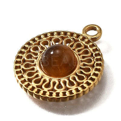 Natural Tiger Eye Pendants LS-STAS-M057-02G-02-1
