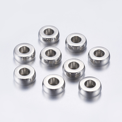 Tarnish Resistant 201 Stainless Steel European Beads LS-STAS-L198-30P-1