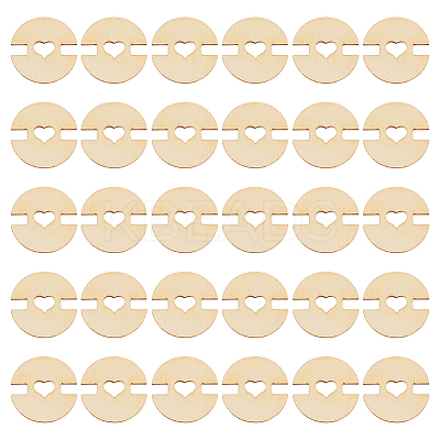60Pcs Removable Wooden Pom Poms Buttons TOOL-AN0001-01-1