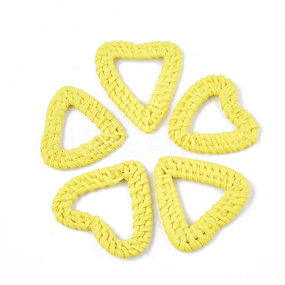 Handmade Reed Cane/Rattan Woven Linking Rings X-WOVE-T006-038A-1