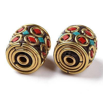 Handmade Indonesia Beads KK-G454-08G-01-1