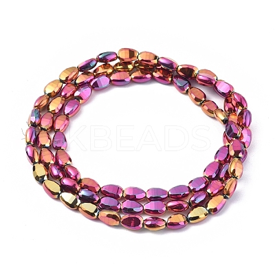 Electroplate Glass Beads Strands EGLA-G036-A-FP02-1