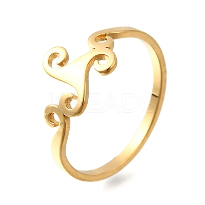 304 Stainless Steel Finger Rings RJEW-S628-01G-1