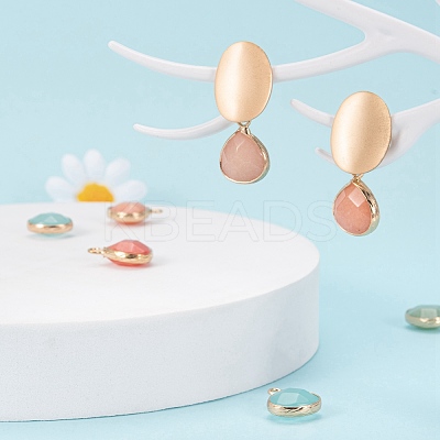 14Pcs 7 Style Natural White Jade Pendants G-LS0002-06-1