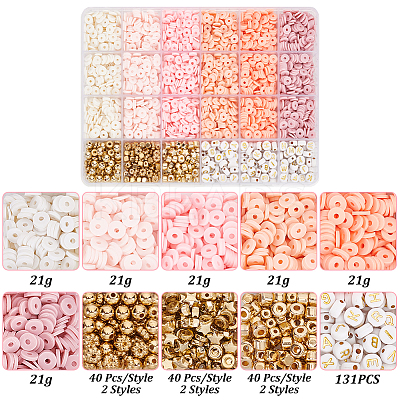 DIY Beads Jewelry Making Finding Kit CLAY-PH0001-87-1