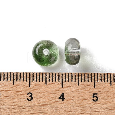 Baking Paint Transparent Glass Beads DGLA-S116-01F-1