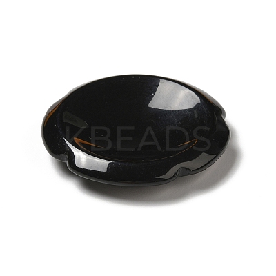 Natural Obsidian Worry Stones G-E586-01P-1