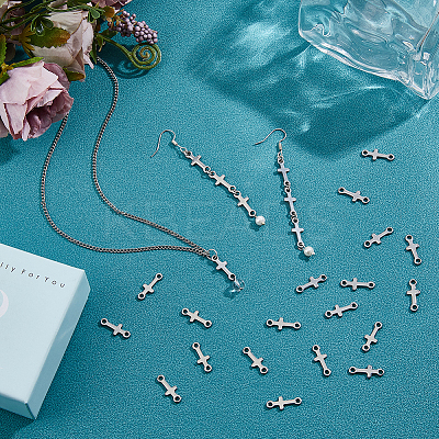100Pcs 304 Stainless Steel Links/Connectors STAS-DC0016-57-1