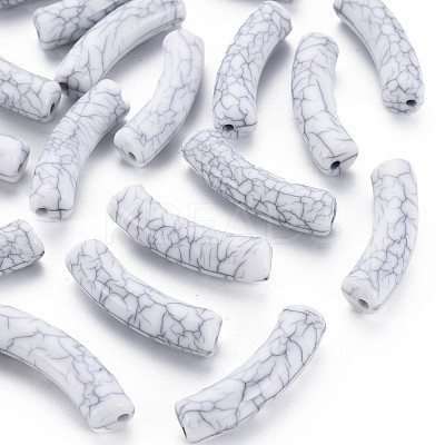 Opaque Crackle Acrylic Beads MACR-S372-002N-010-1