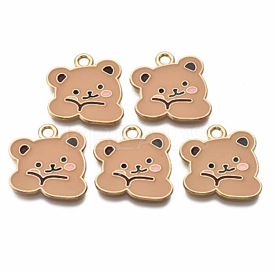 Alloy Enamel Pendants X-ENAM-T011-109B-NR-1